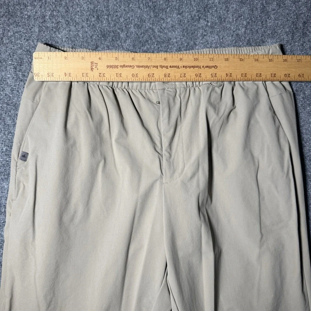 Figs Pro Scrub Pants Adult Large Beige Brown 5 Pocket Performance ~ 32X31